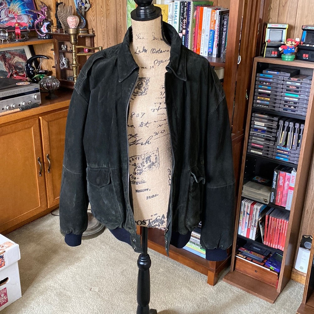 Leather Middlebrook Park Bomber Jacket